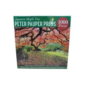 Peter Pauper Press Jigsaw Puzzle 1000 Piece Japanese Maple NWT